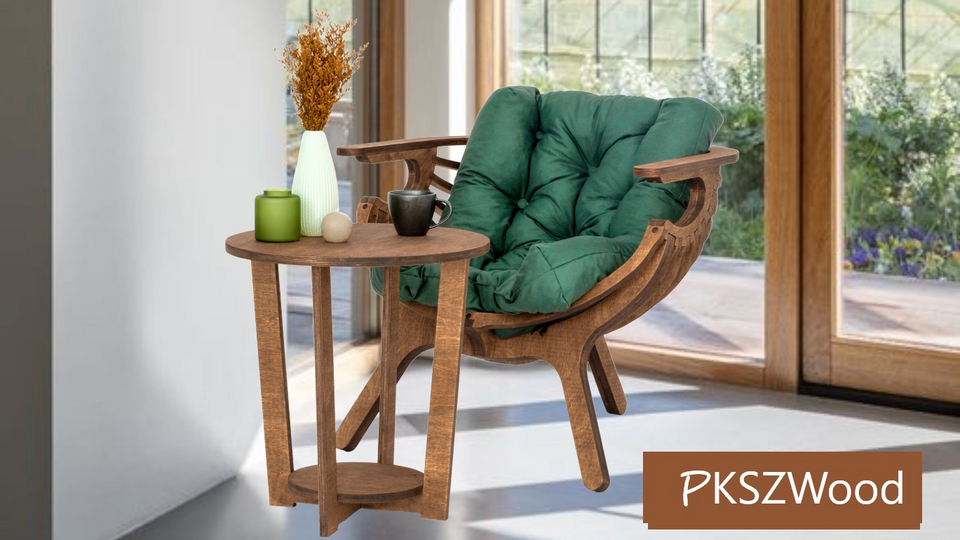 Стиль и качество - параметрическая мебель, кресло Ракушка и журнальный столик! | Дом | WB Guru
